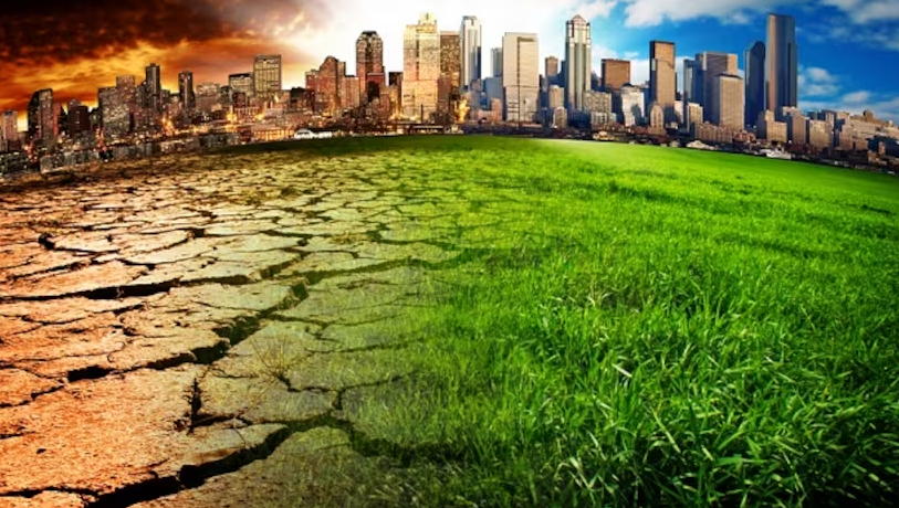 Chemical reactions in atmospheric processes and climate change